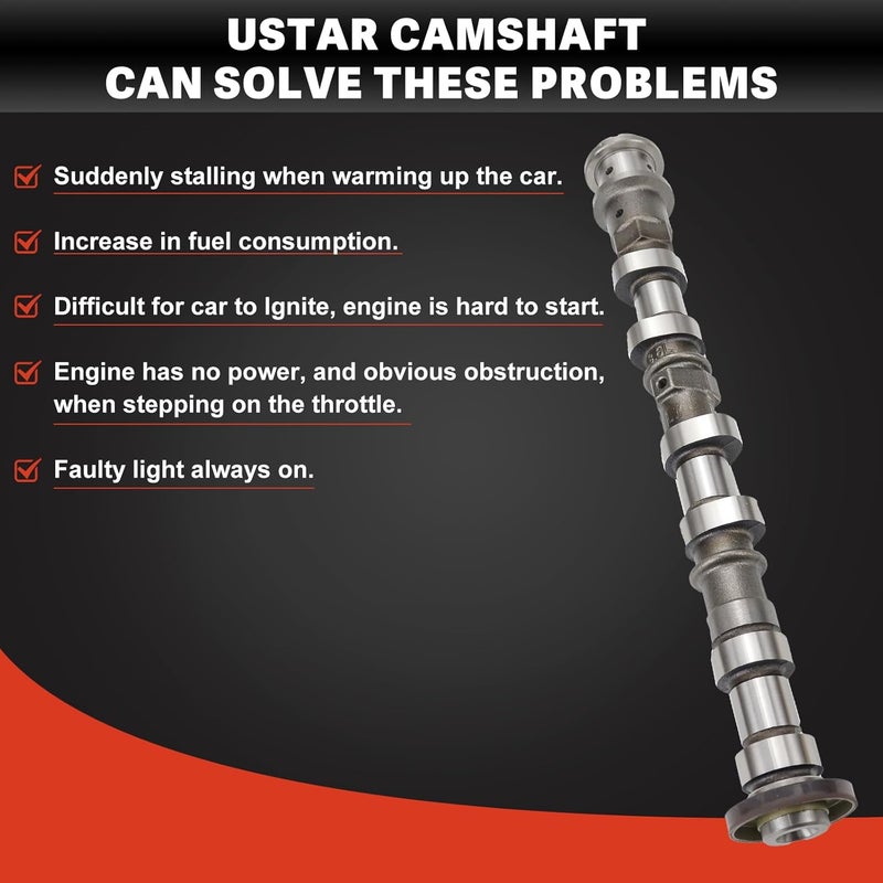 USTAR Left Side Intake Camshaft for Jeep, Dodge, Chrysler & Ram 3.6L V6 Models 05184379AH, 5184379AE, 5184379AF, 5184379AD, 5184379AG - Image 5